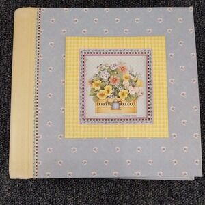 Debbie Mumm Greeting Card Organizer Address Book Blue Floral Spring Bouquet 2003